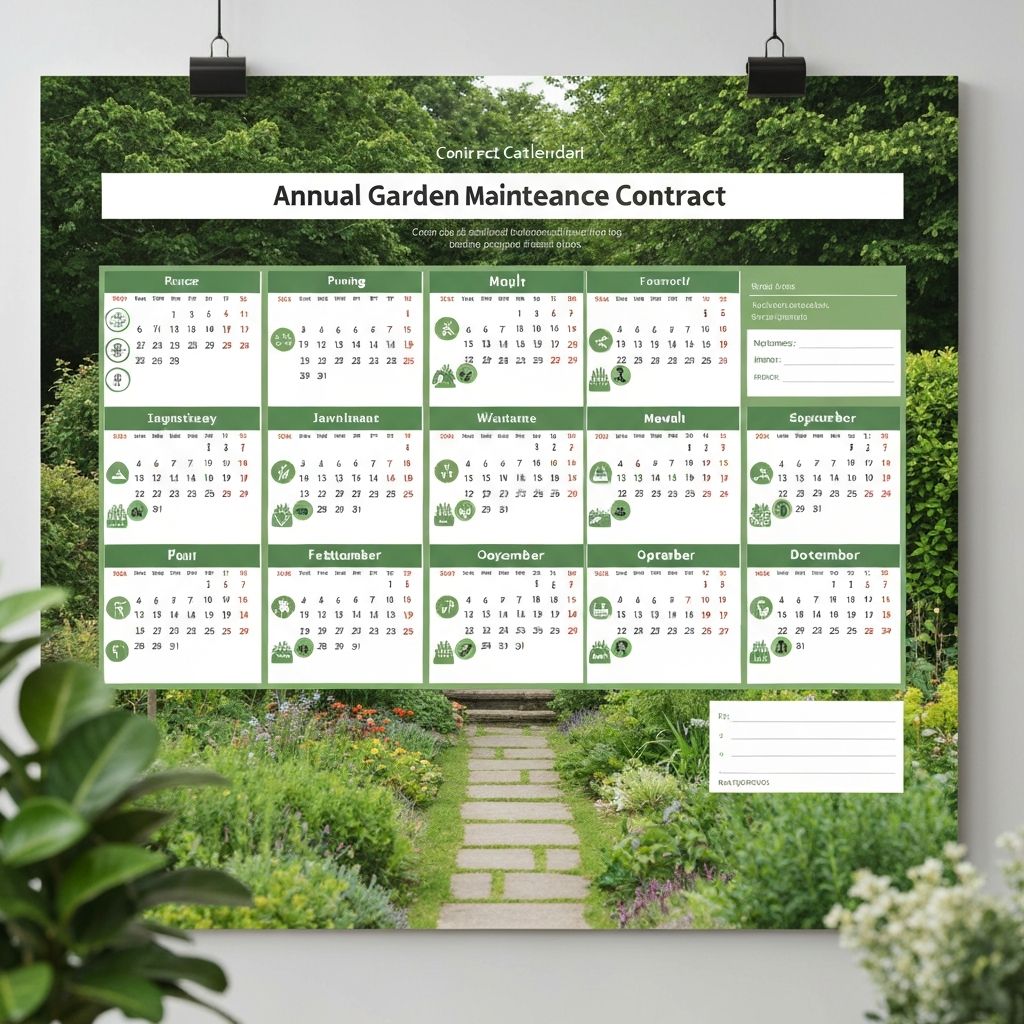 Jardin bien entretenu avec outils de jardinage