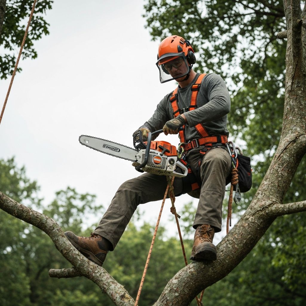 Équipement de sécurité professionnel pour élagage