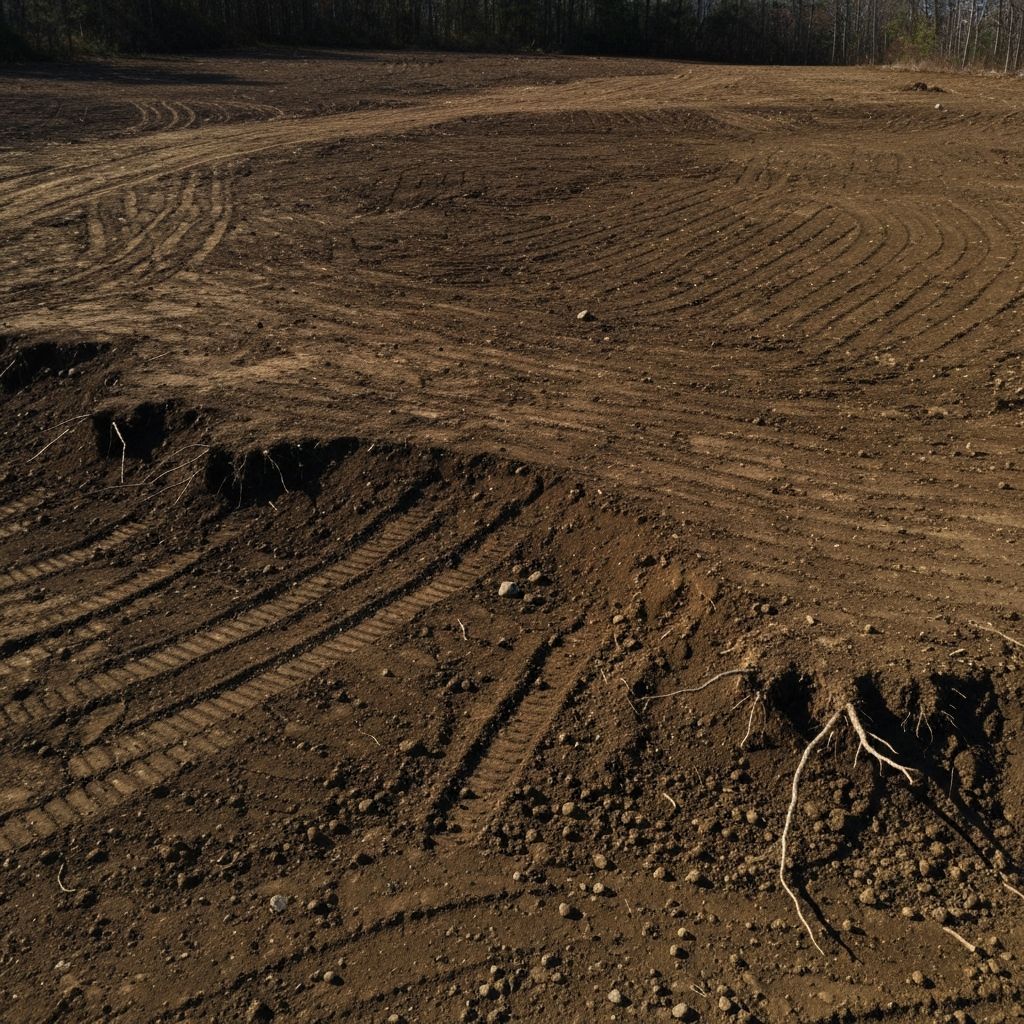 Terrain avant aménagement